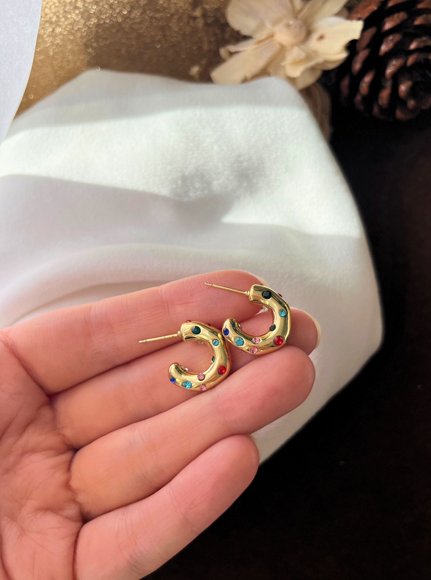 MALLO | Pendientes diamantitos de colores