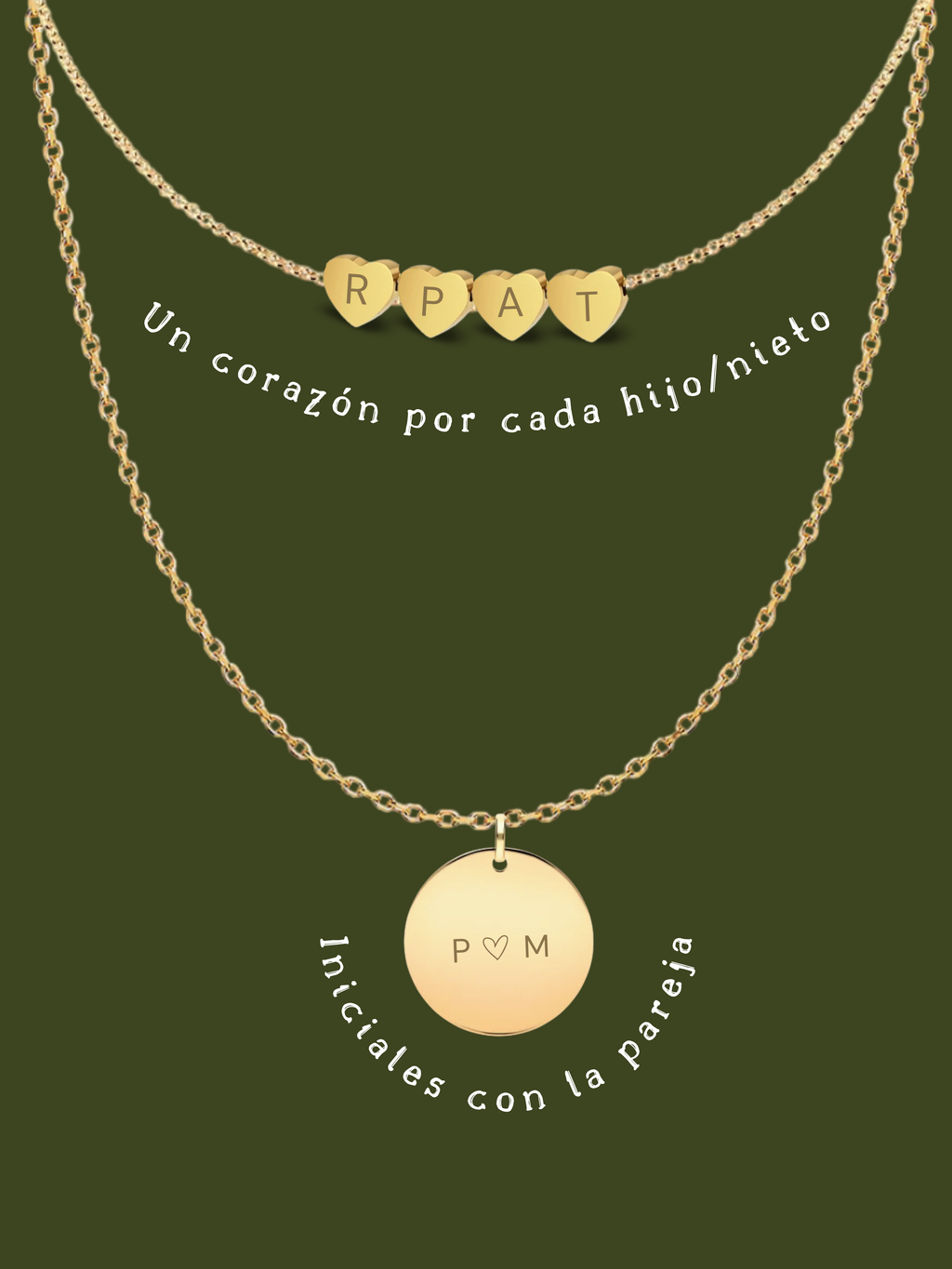 LELA | Collar Doble en Acero Inoxidable