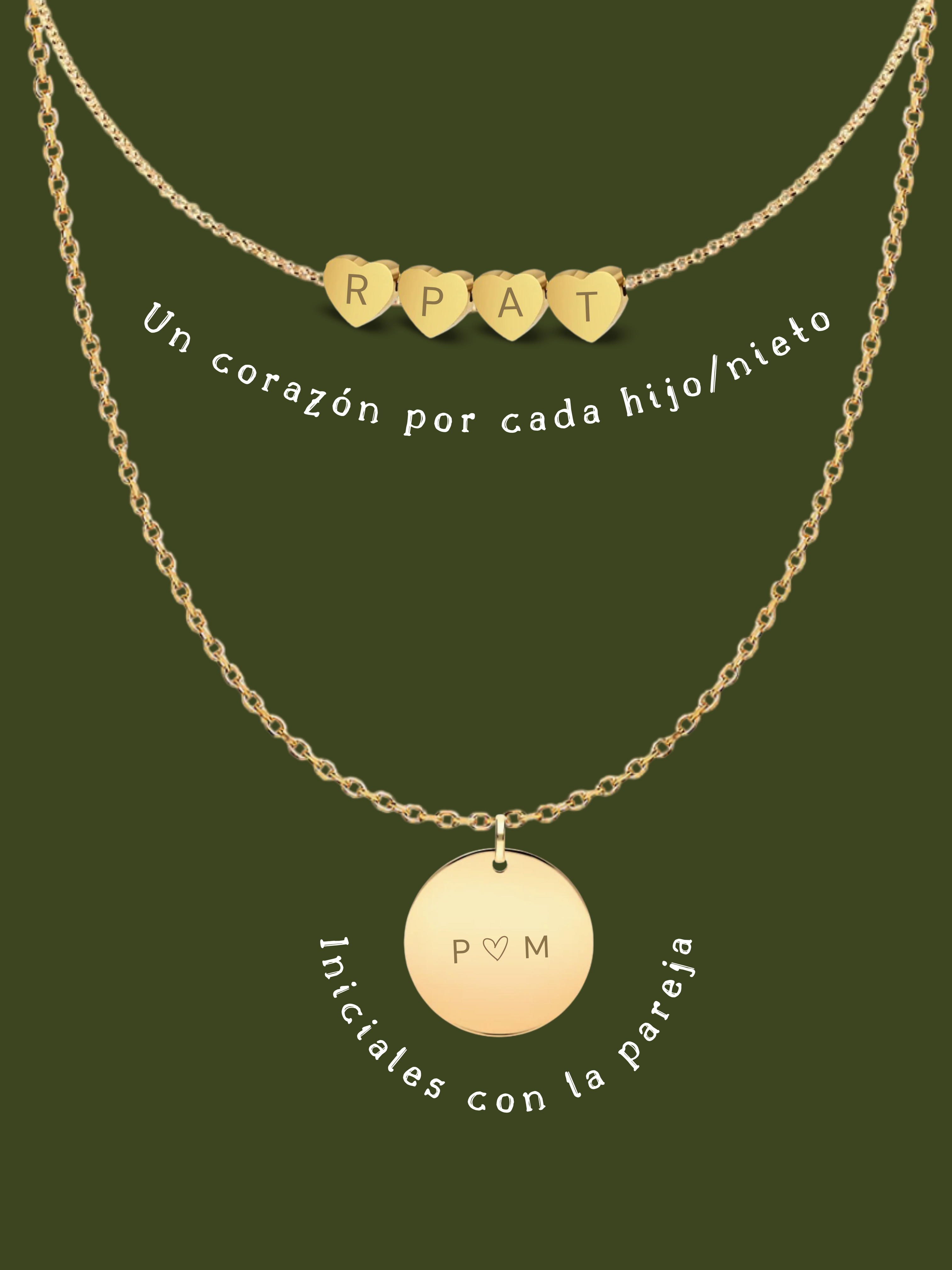 LELA | Collar Doble en Acero Inoxidable