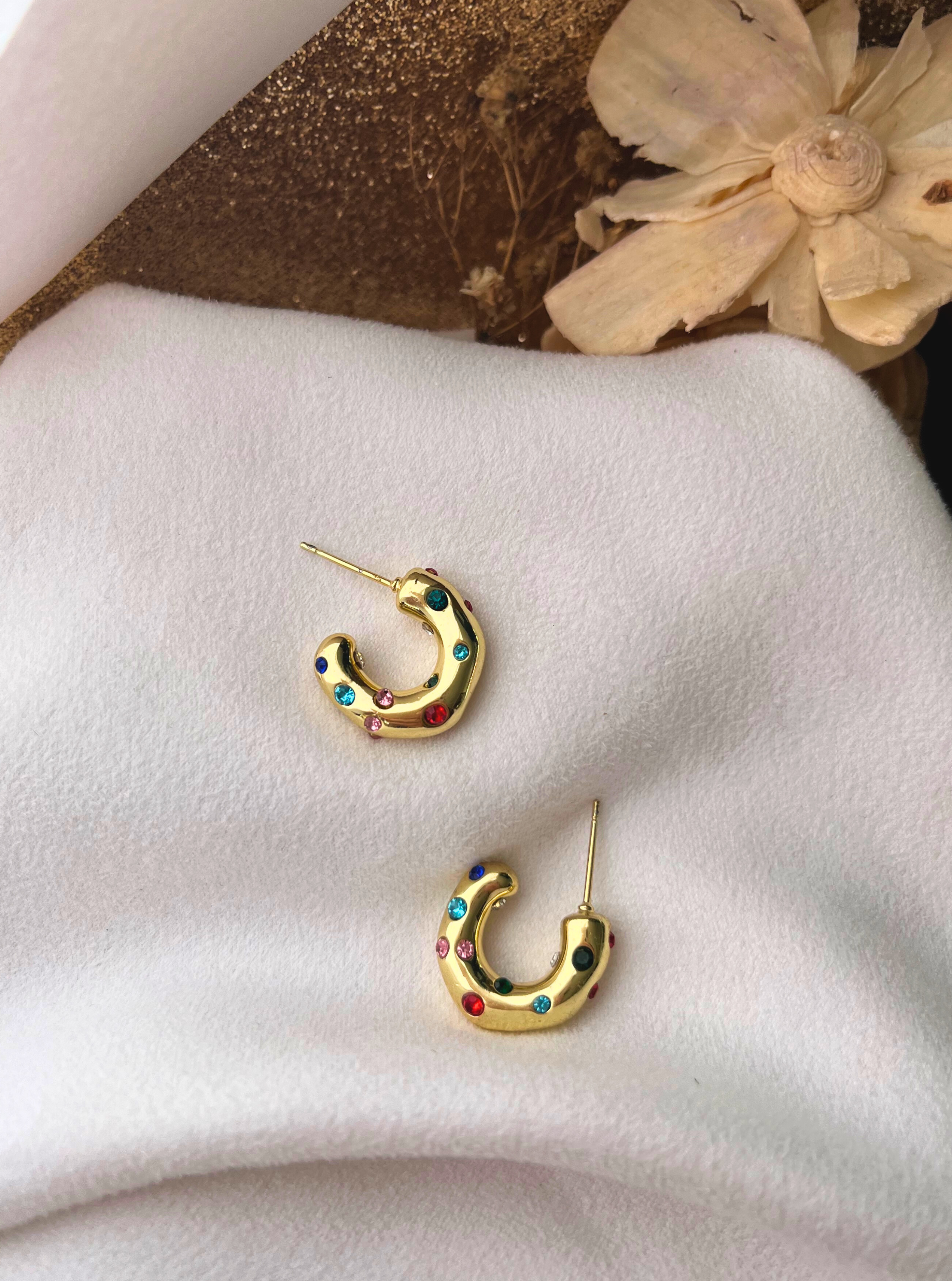 MALLO | Pendientes diamantitos de colores