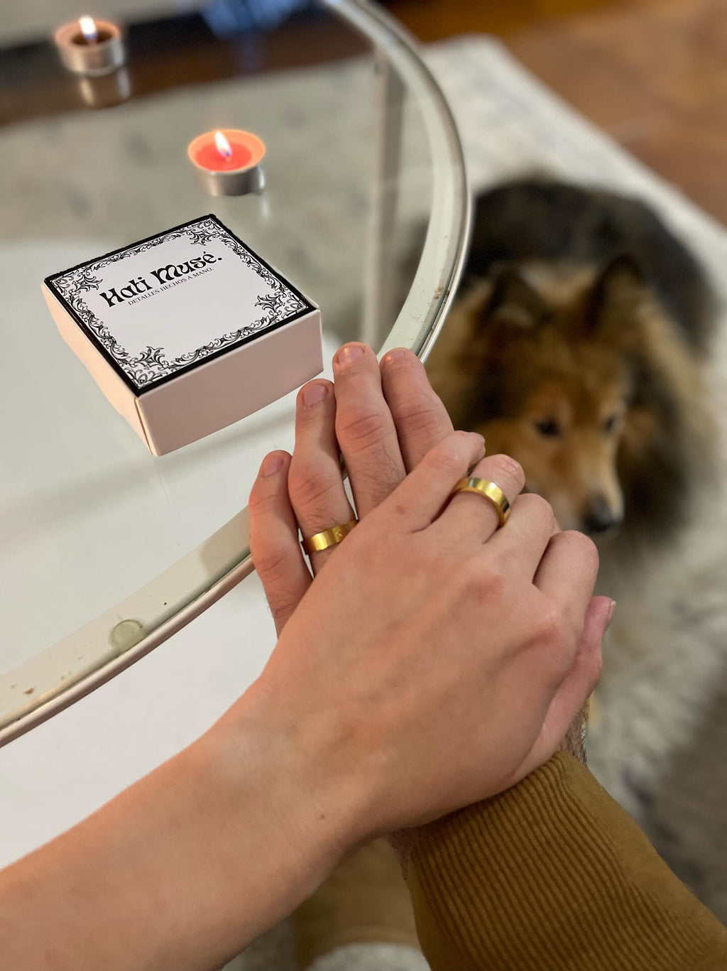 ALMA | Iniciais do anel gravadas a man