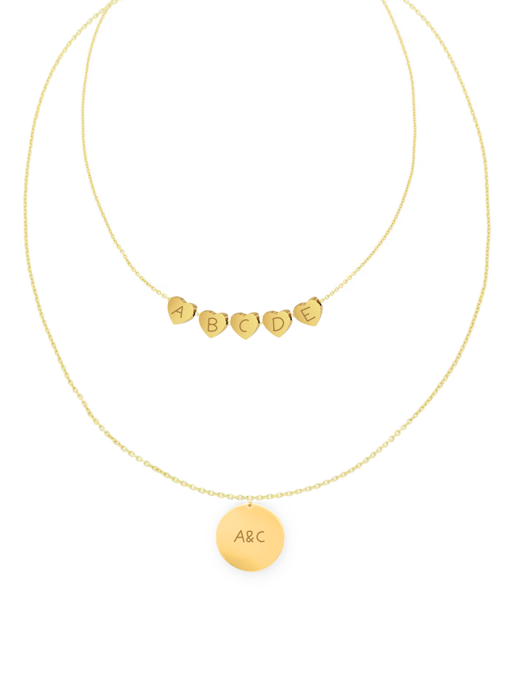 LELA | Collar Doble en Acero Inoxidable