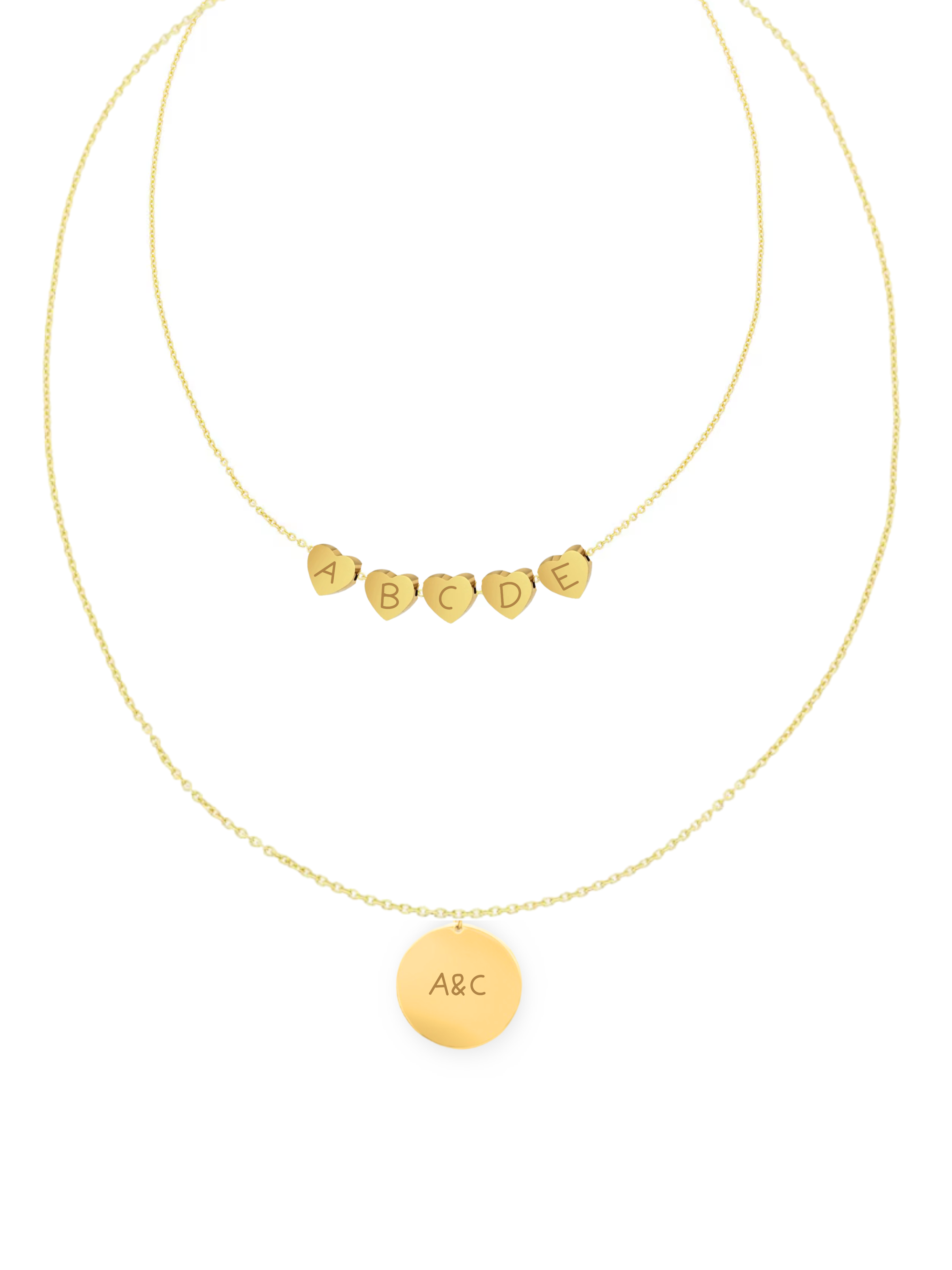 LELA | Collar Doble en Acero Inoxidable
