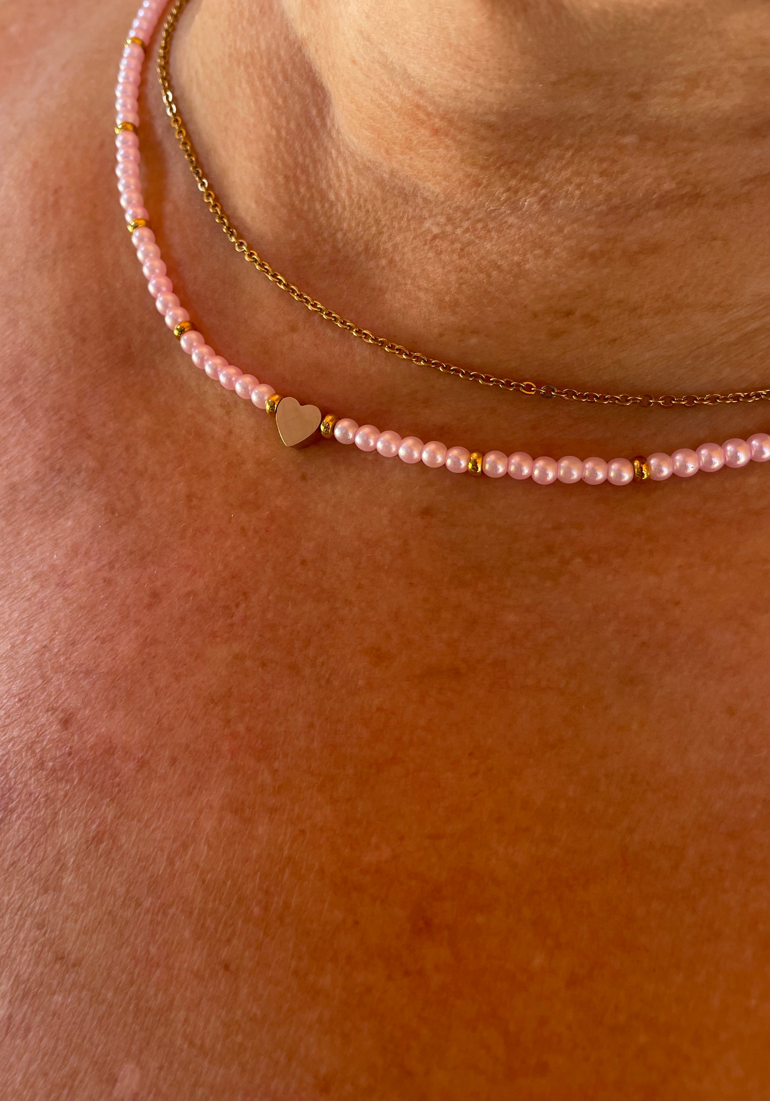 CONSTANZA | Collar Abalorios en Acero Inoxidable