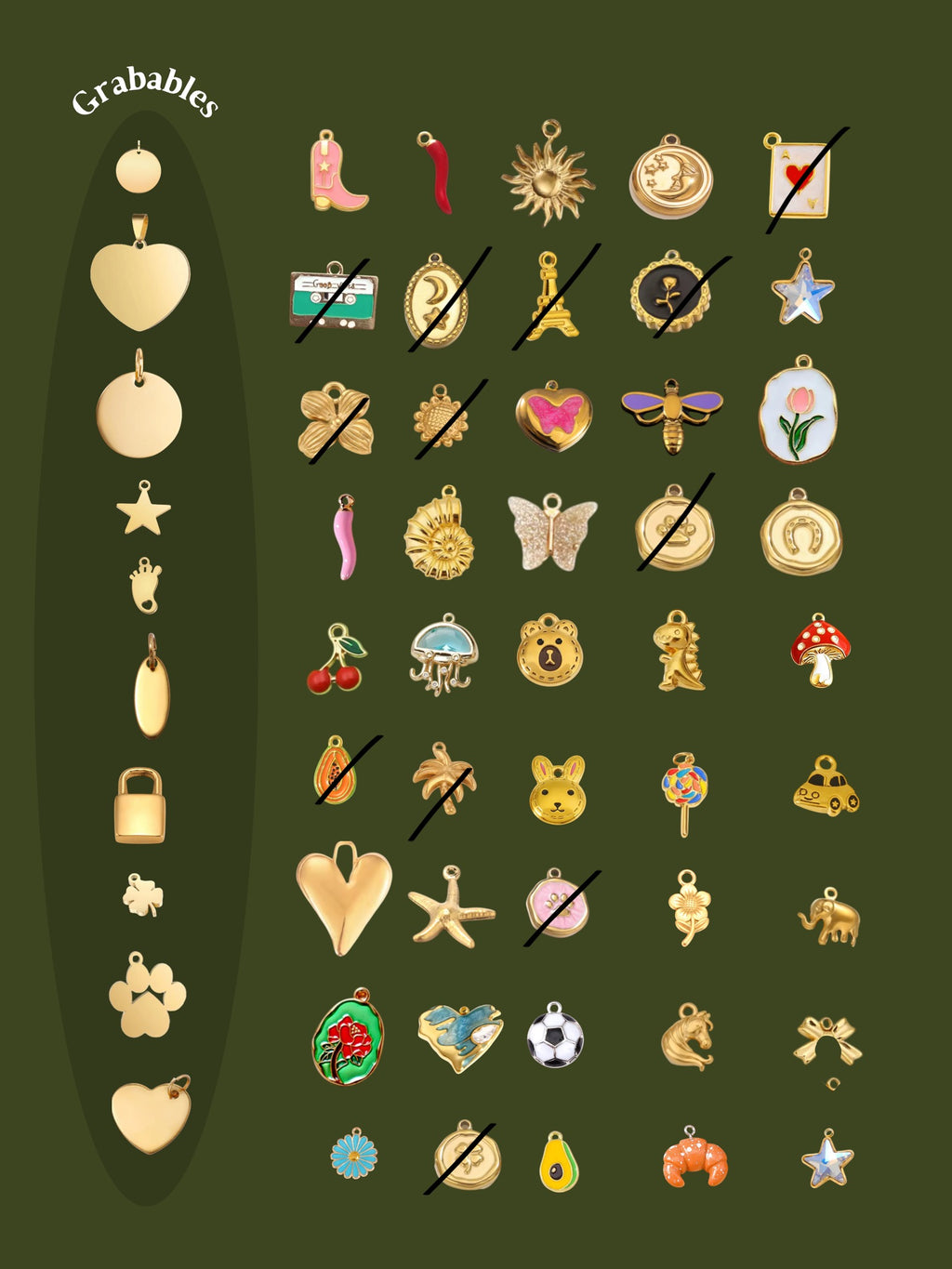 Charms individuales | Colgante Grabable