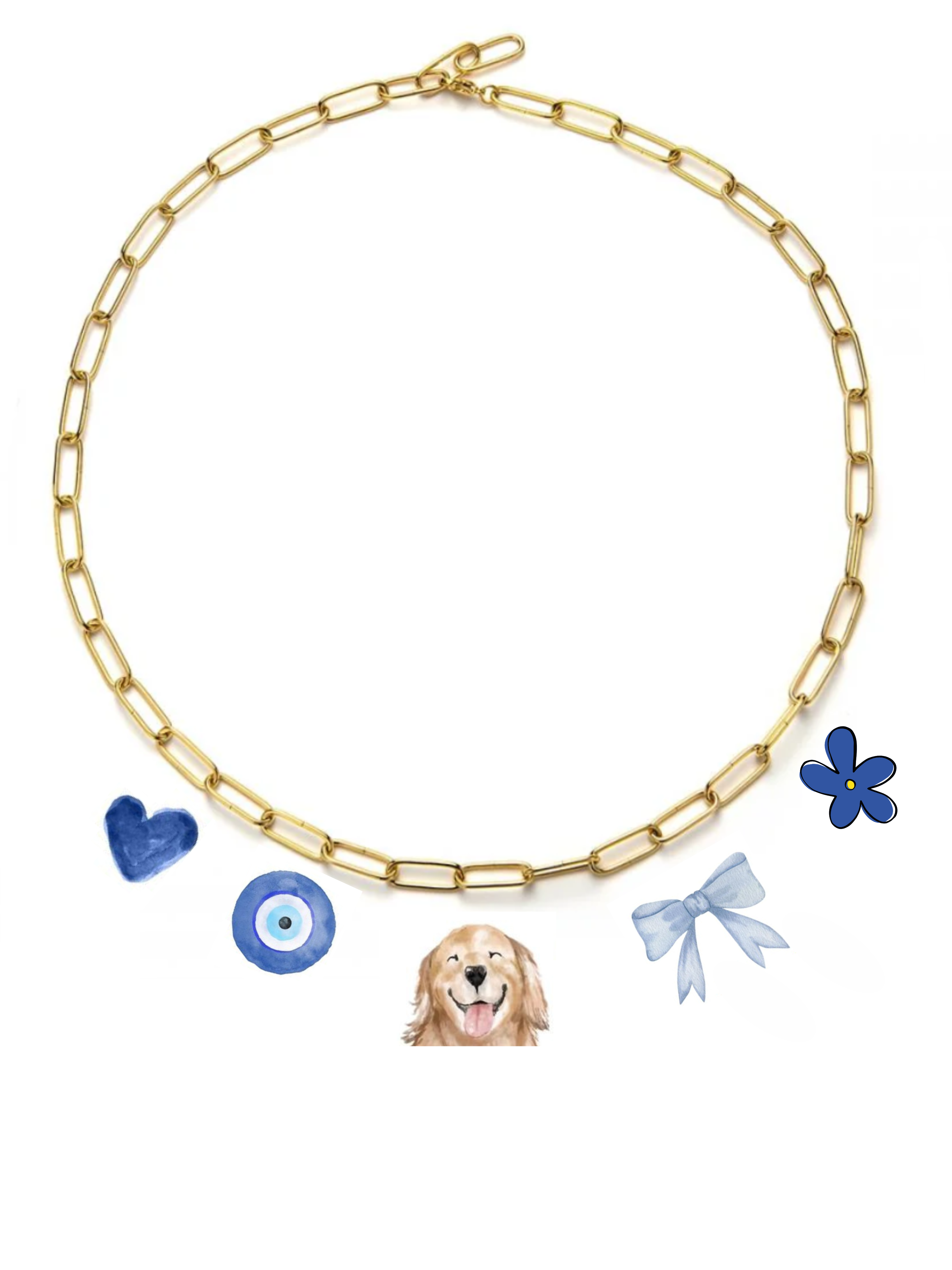 ARLIVI's | Collar Eslabones Perrito feliz
