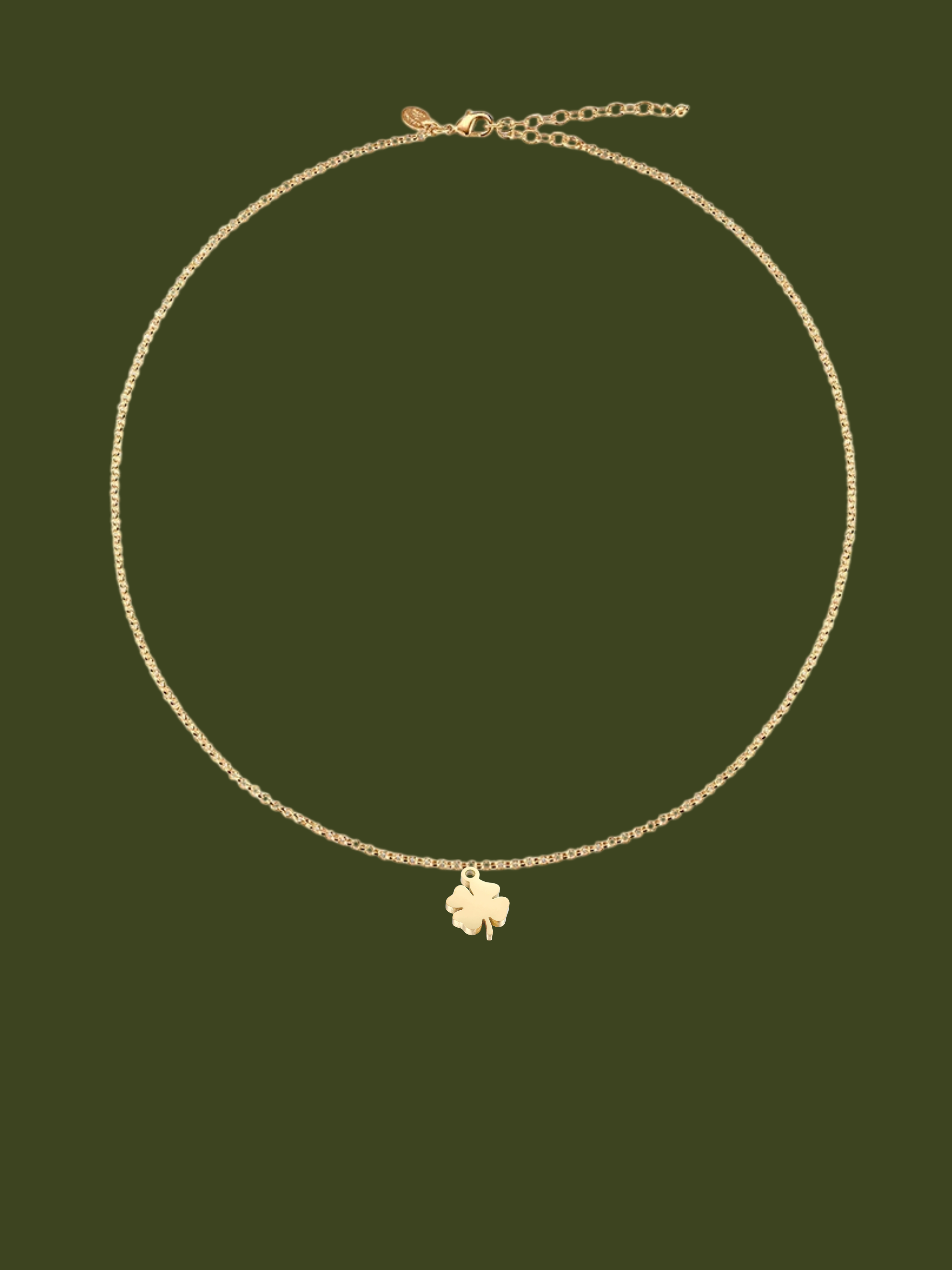 TRÉBOL ❀ | Collar Ovalado