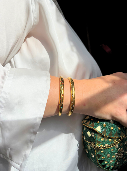 MARGA | Brazalete diamantitos blancos