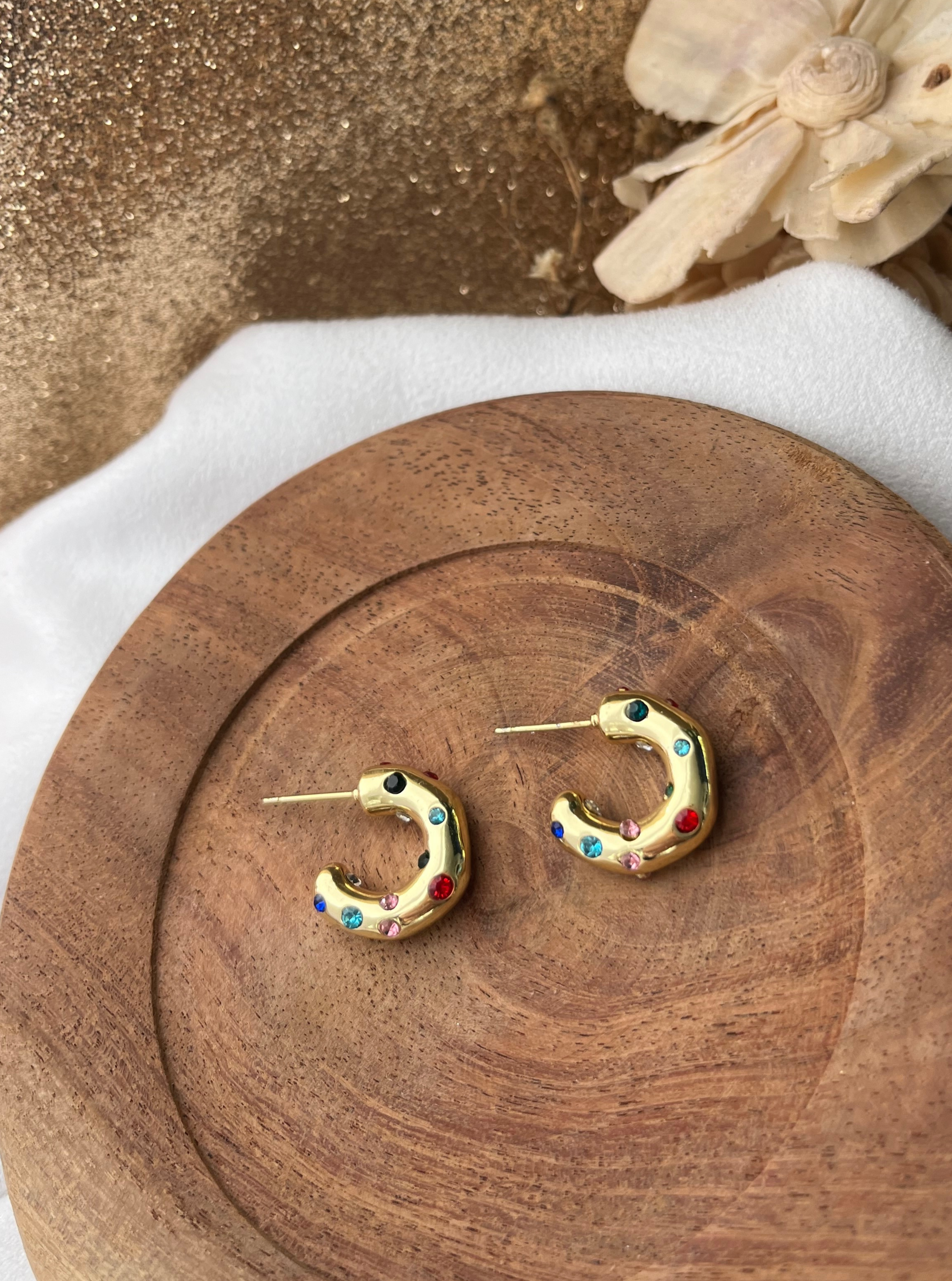 MALLO | Pendientes diamantitos de colores