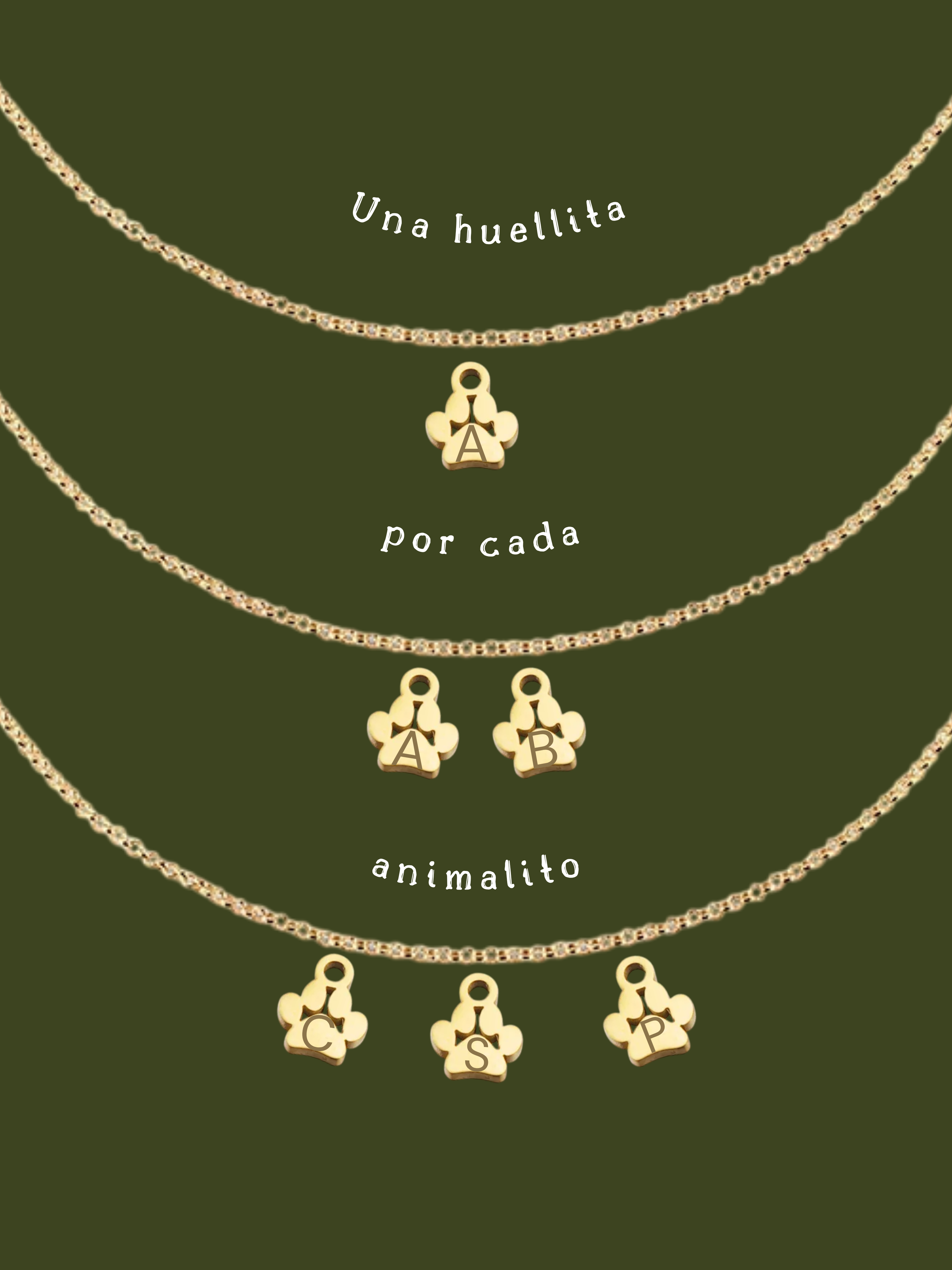 MINI HUELLITAS ❀ | Gargantilla Grabada a mano