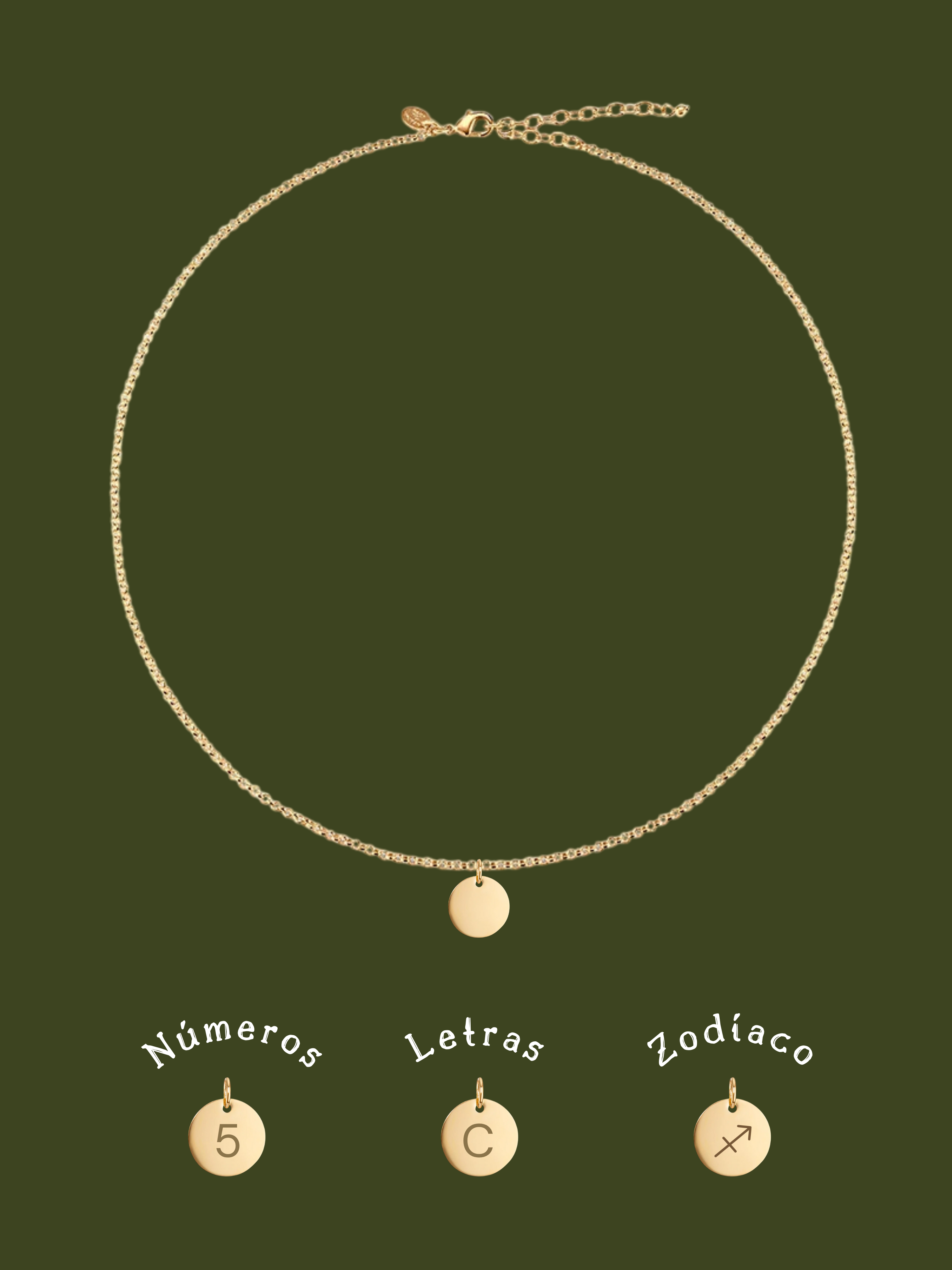 MARIE ❀ | Gargantilla Grabada a Mano