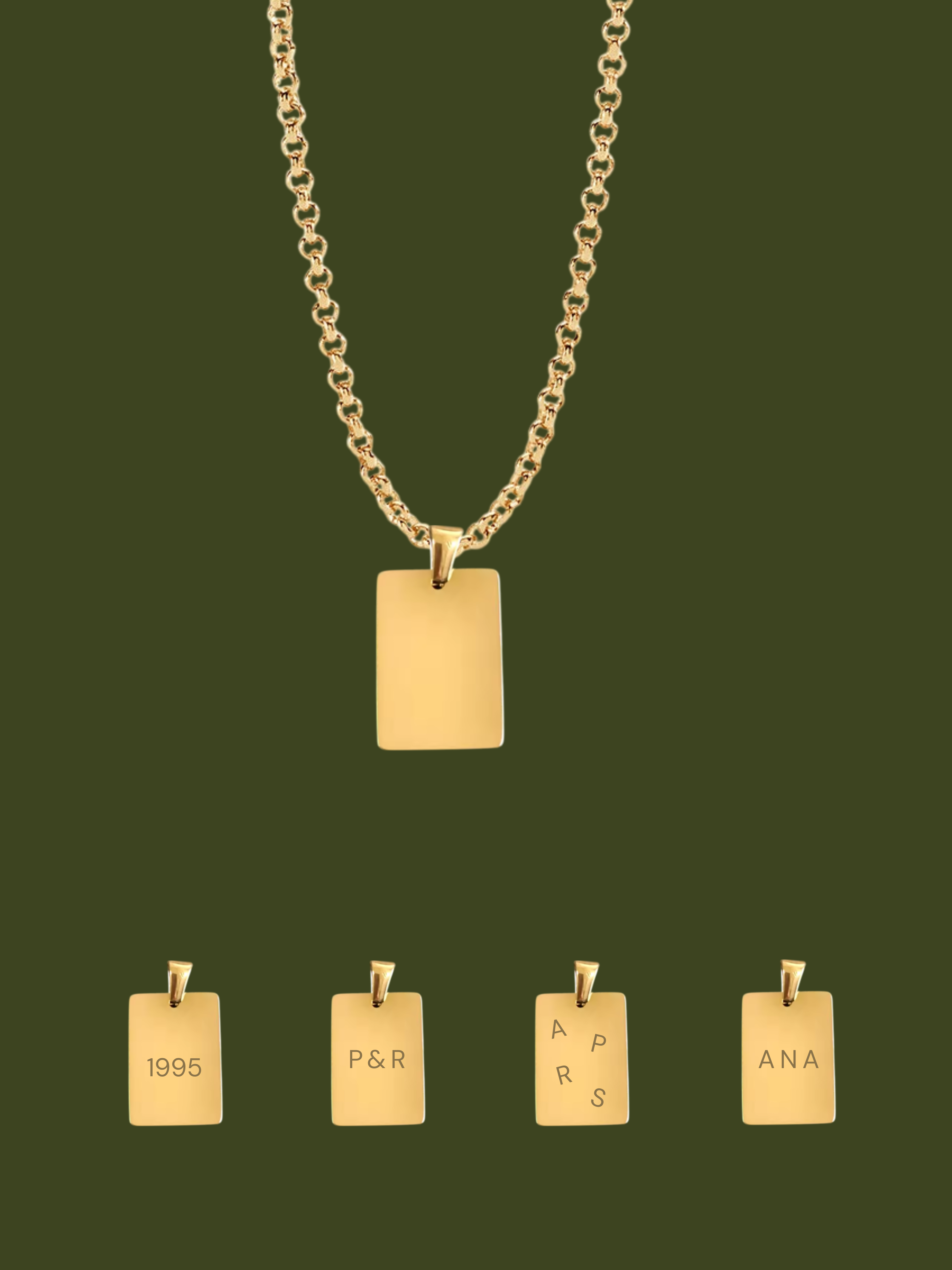 BAKER ❀ | Collar Grabado a mano