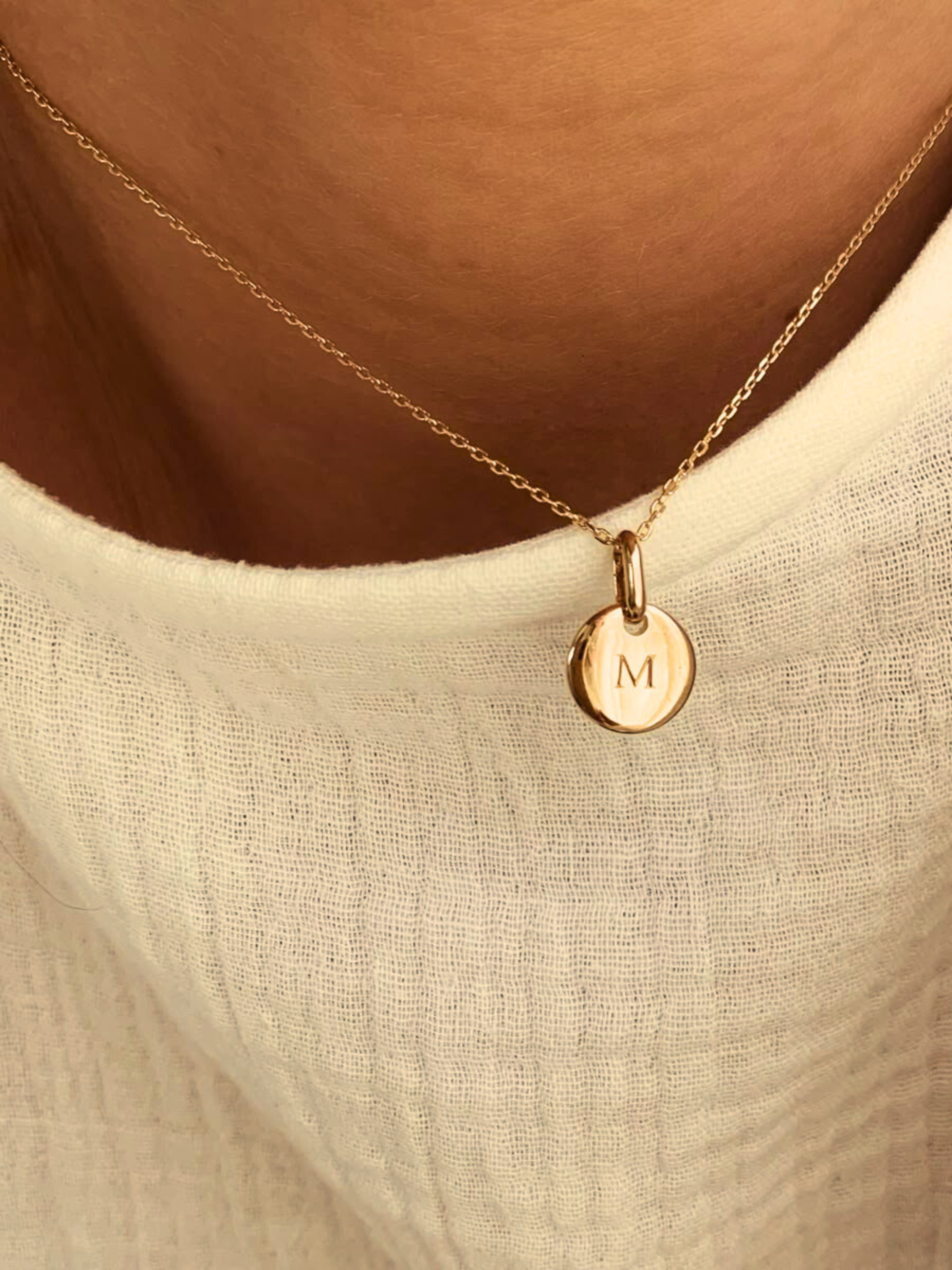 MARIE ❀ | Gargantilla Grabada a Mano