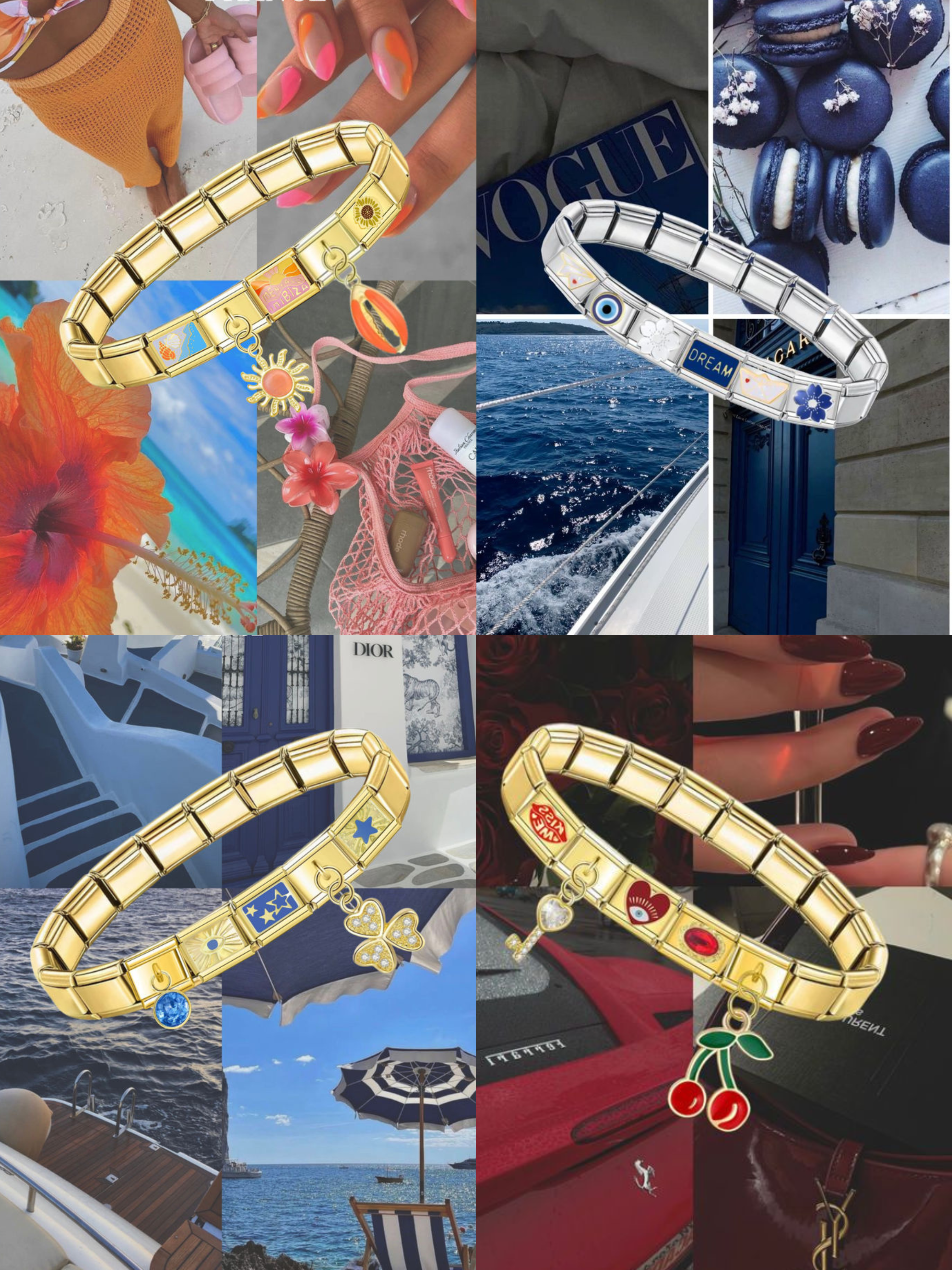 CHARMS CARRI ❀ | Charms Brazalete Italiano